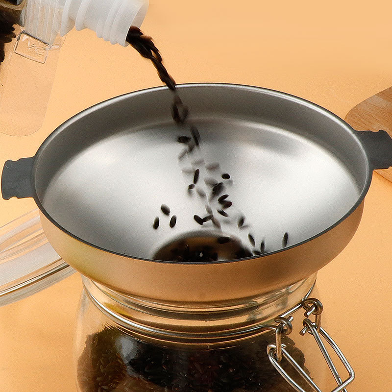 Embudo de filtración de acero inoxidable 304 de gran calibre Embudo de comida de cocina doméstica Embudo de mermelada Embudo de vino Embudo de pepinado
