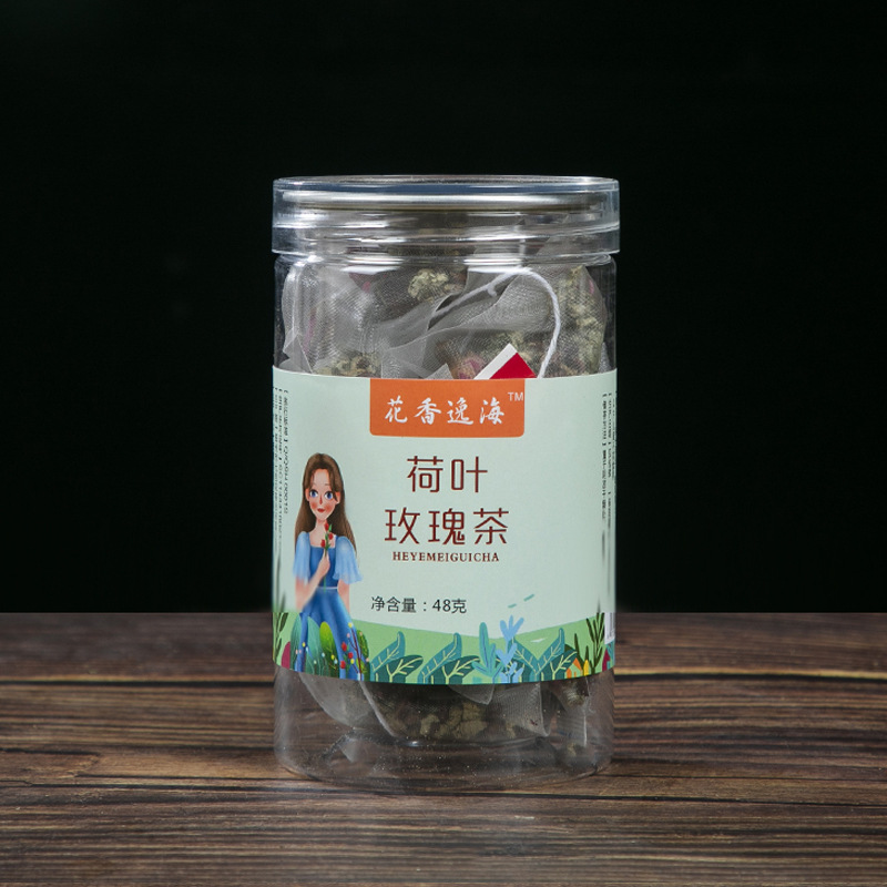 荷叶玫瑰茶