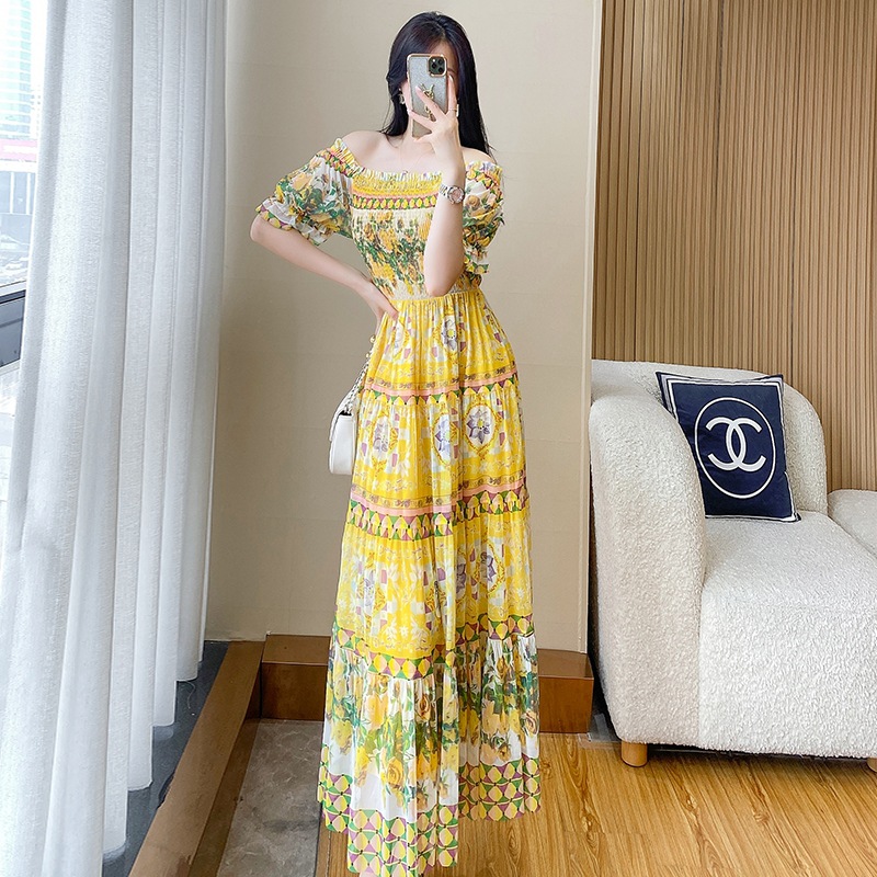 C2786 1300K VÁY ĐẦM LIỀN THÂN DÁNG DÀI NỮ DONTDHI SEXY GỢI CẢM SEXY LƯỚI MỎNG MÙA HÈ HỌA TIẾT HOA THỜI TRANG NỮ VẢI VOAN G04 SẢN PHẨM MỚI