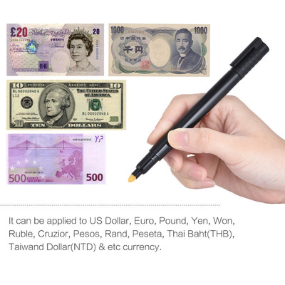 Counterfeit Money Detector Pen Money Counterfeit Fake识别笔|ms