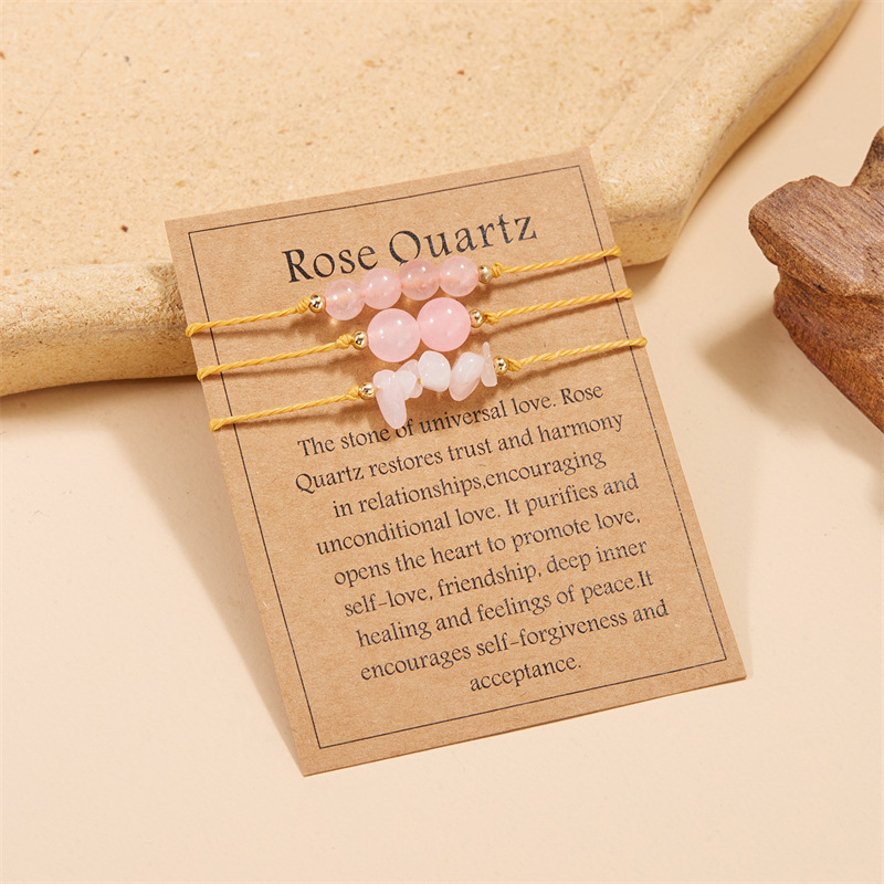 12g Weight Bracelets Classification 1 Set Quantity Daily Occasion natural stone Material Geometric Pattern Unisex Gender Beaded, Braid Design Simple Style Style Simple Style Geometric Natural Stone Bracelets In Bulk 17