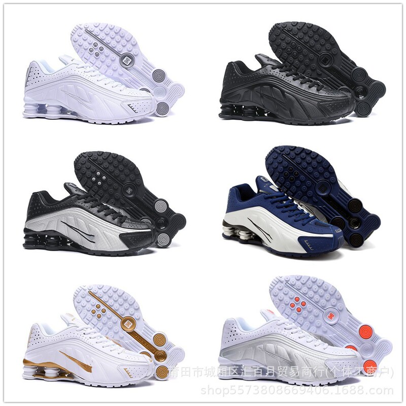 Putian Sports Air-Cushion Shoes Shox R4 Neymar Co-Branded Colorful Air Column Running Shoes Cross-Border Putian Sports Air-Cushion Shoes Shox R4 Neymar Co-Branded Colorful Air Column Running Shoes Cross-Border