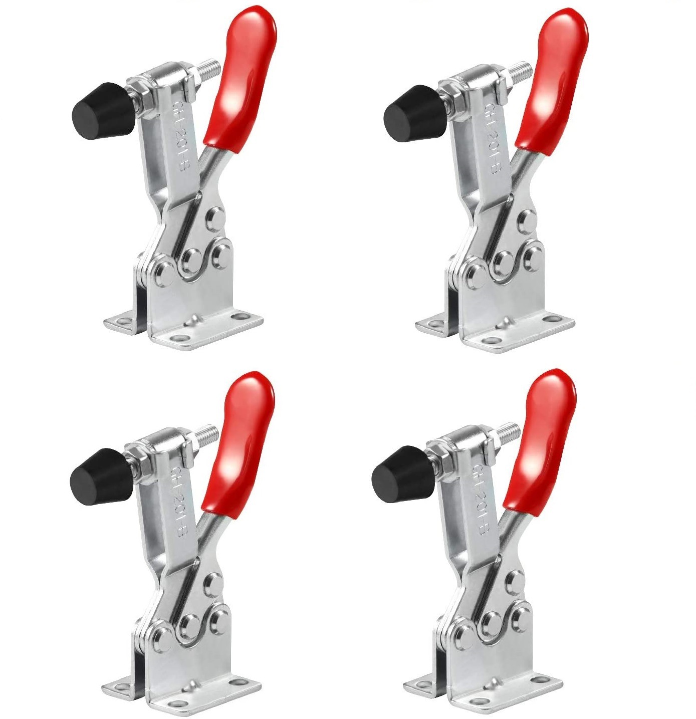 4个GH-201B曲柄夹快速释放手动工具夹持能力90Kg / 198Lbs