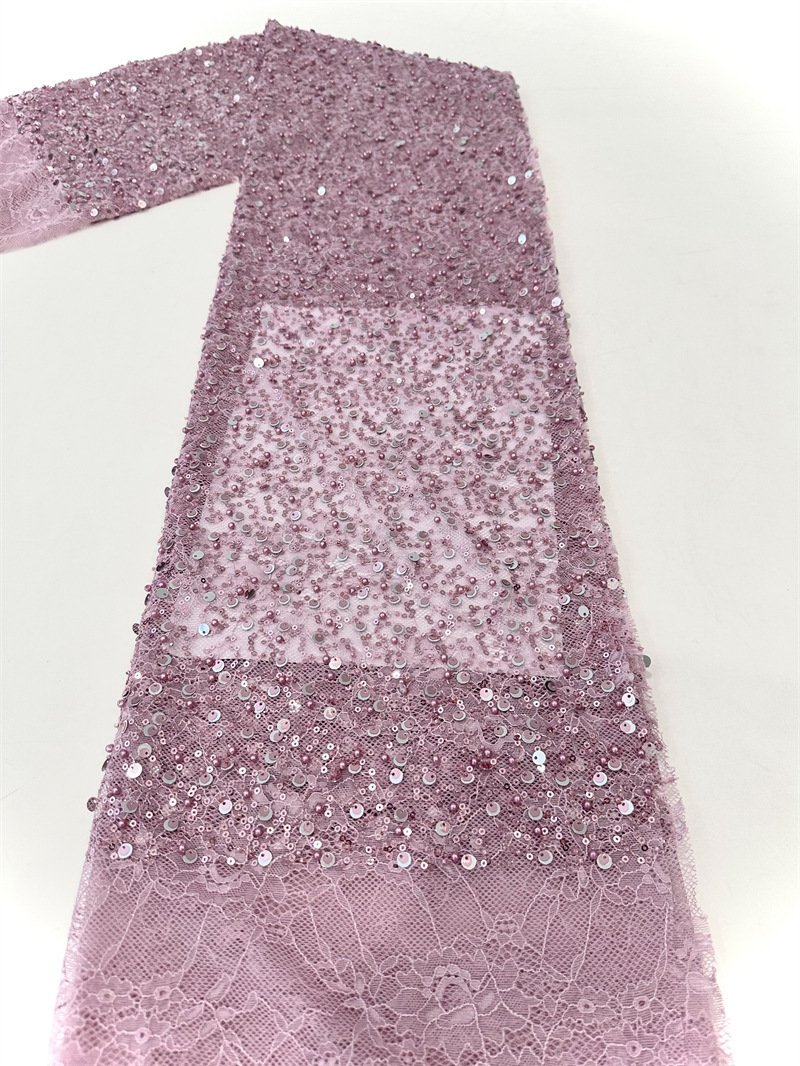 Gaoding industria pesada de encaje sequin bordado tela de malla vestido de boda vestido de gala tela de cena