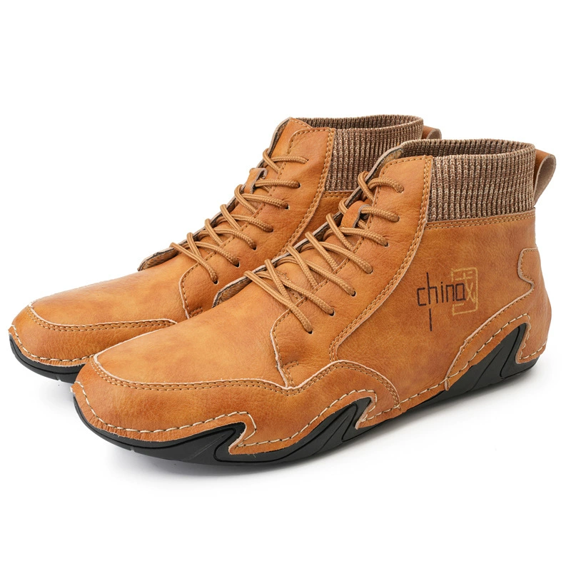 Новая Мужская одинарная хлопковая обувь MST из кожи осьминога больших размеров с трансграничным швом