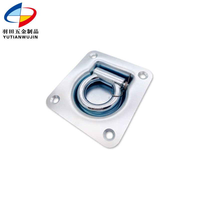 货车拉环铁质拖车内嵌固定绳钩车厢集装箱卧环厢式配件吊钩