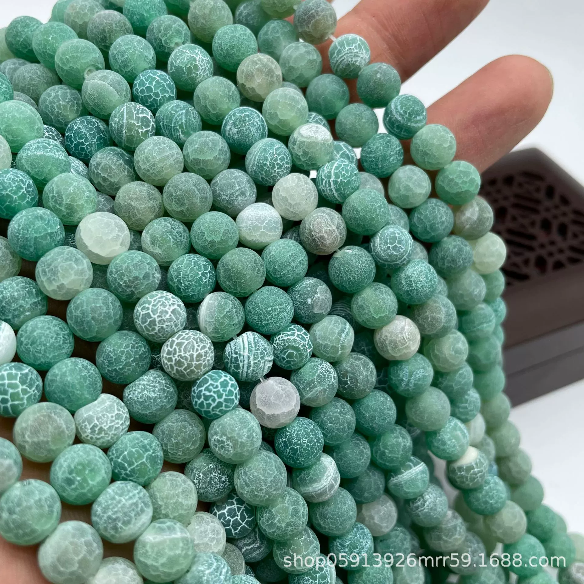 Organic agate matte accessory, accessories, round beads, DIY