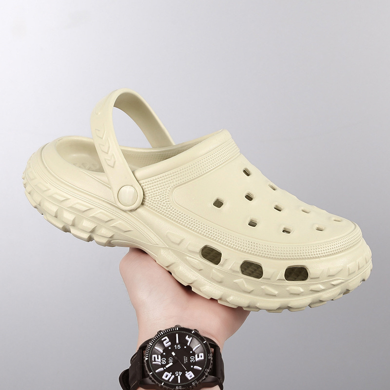 Hole Shoes Men's Summer Cross-border plus size Slippers Men's Shoes Trendy Outdoor Beach Shoes Baotou Sandals