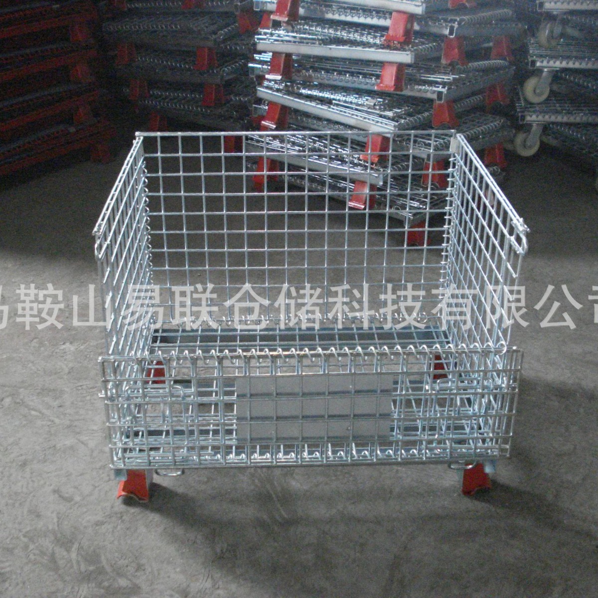 易联工业铁筐折叠铁筐 金属铁框 钢丝铁框 仓储笼 铁笼 蝴蝶笼