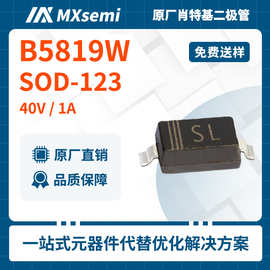 原厂正品1N5819贴片二极管SL SOD-123 1A40V肖特基管B5819W/WS/WT