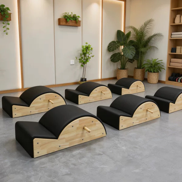 Pilates Oak Spine Corrector, Specialized for Pilates Studios, Yoga Fitness, and Home Use