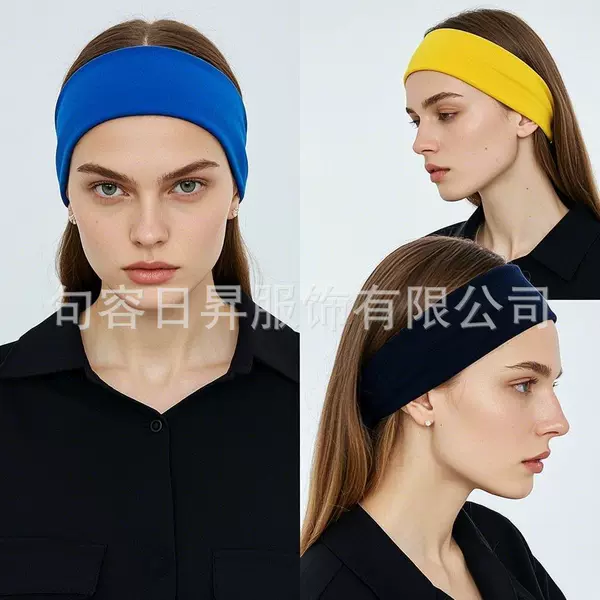 Running Sports Headband, Sweat-Absorbent, Breathable, Non-Slip, Anti-Sweat Headband, Yoga Hairband, Tennis Sports Cycling Hairband, Headscarf