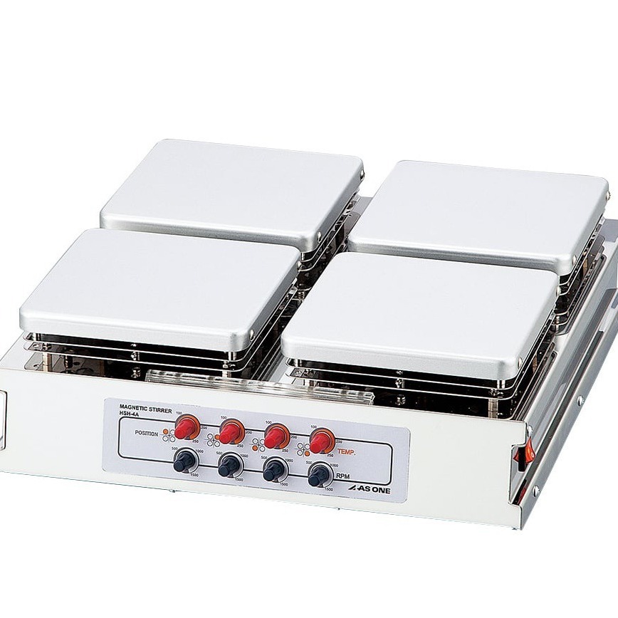 日本ASONE不锈钢磁力搅拌加热板，特氟隆涂层加热磁力搅拌器