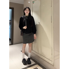 2025早秋新款时尚高级感小众套头上衣花苞蝴蝶结衬衫女
