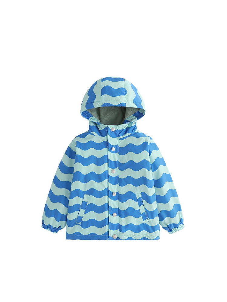 Malwee transfronterizo chaqueta de viento para niños otoño y invierno nuevo tipo de camisa encapuchada de lana gruesa Europa y América chaqueta de invierno para niños de mediana edad
