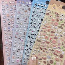 萌宠动物立体卡通泡泡贴手账ins贴纸防水儿童猫咪ccd手机diy贴画