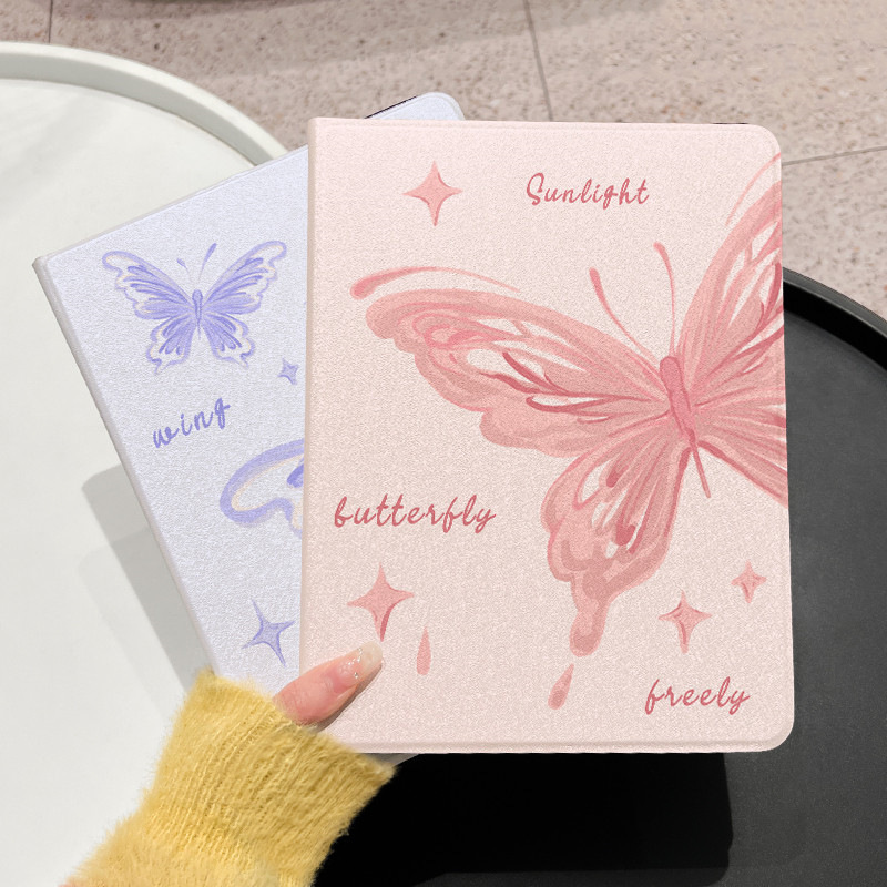 Pink Butterfly Suitable for Lenovo Xiaoxin Pad 11inch Tablet Protective Cover Painted Book Stand 2025 New Style Pink Butterfly Suitable for Lenovo Xiaoxin Pad 11inch Tablet Protective Cover Painted Book Stand 2025 New Style