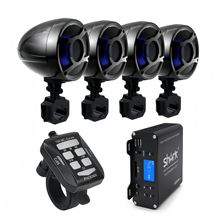 SHARK 摩托车音响4声道大功率外置功放多功能蓝牙12V 音响6800N97