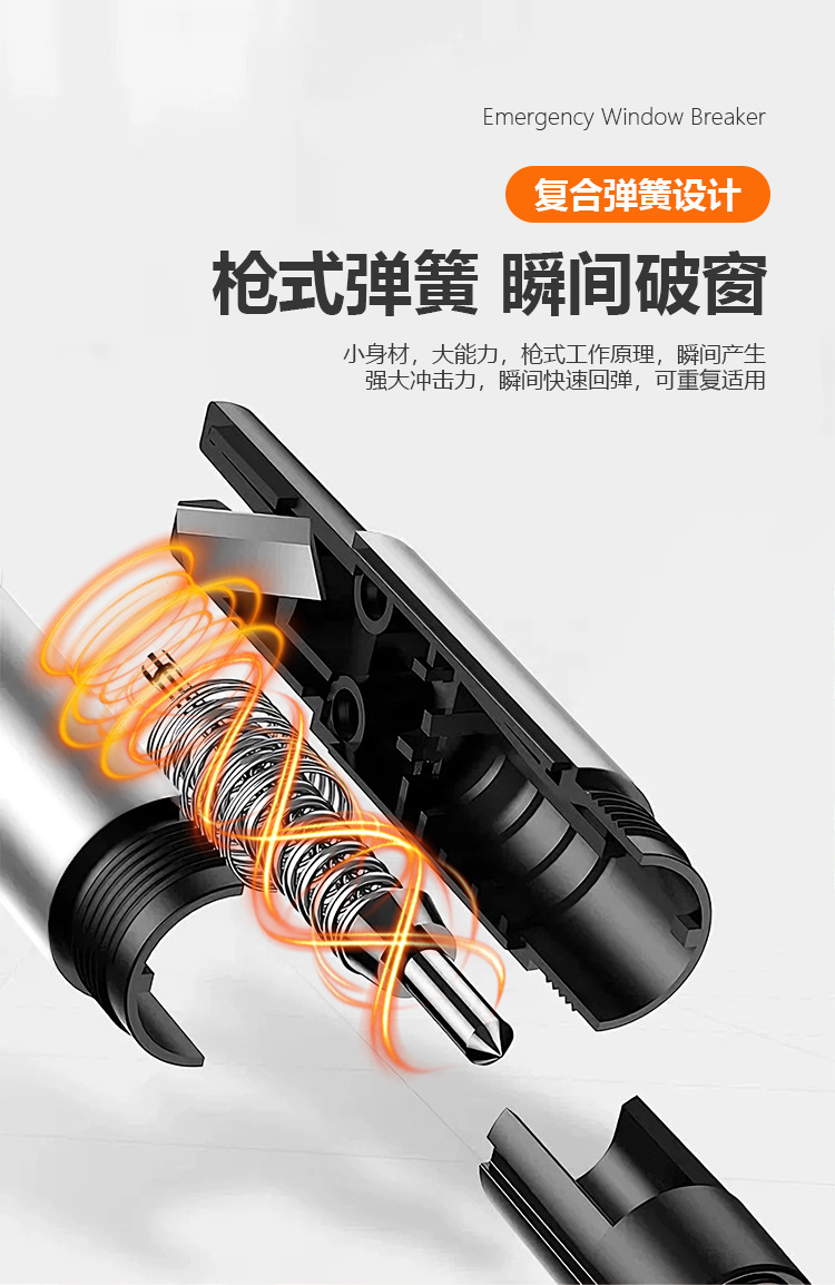 Car Window Breaker Rescue Safety Hammer Multi-function Escape Parking Tool