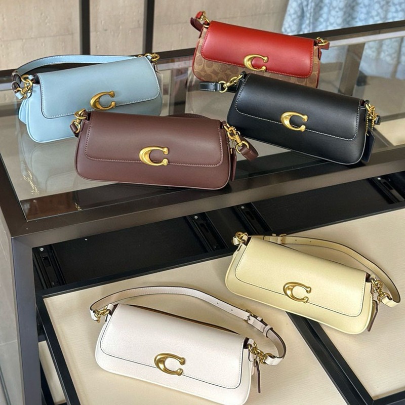 Qadın üçün vintage monogram çiyin çantası, bağlamalı model