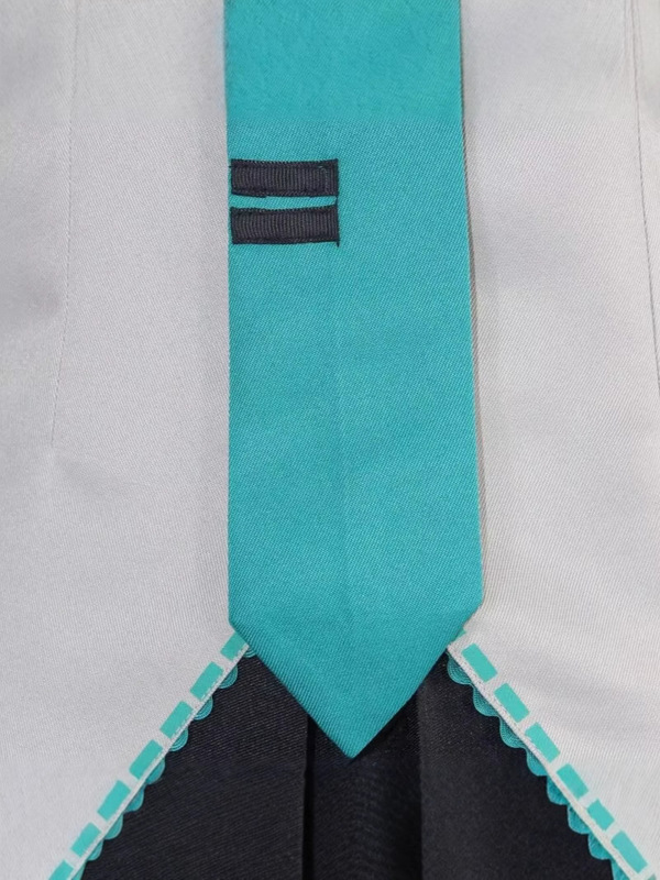 虚拟偶像初音未来cos服MIKU公式服漆皮cosplay二次元动漫少女JK服|undefined