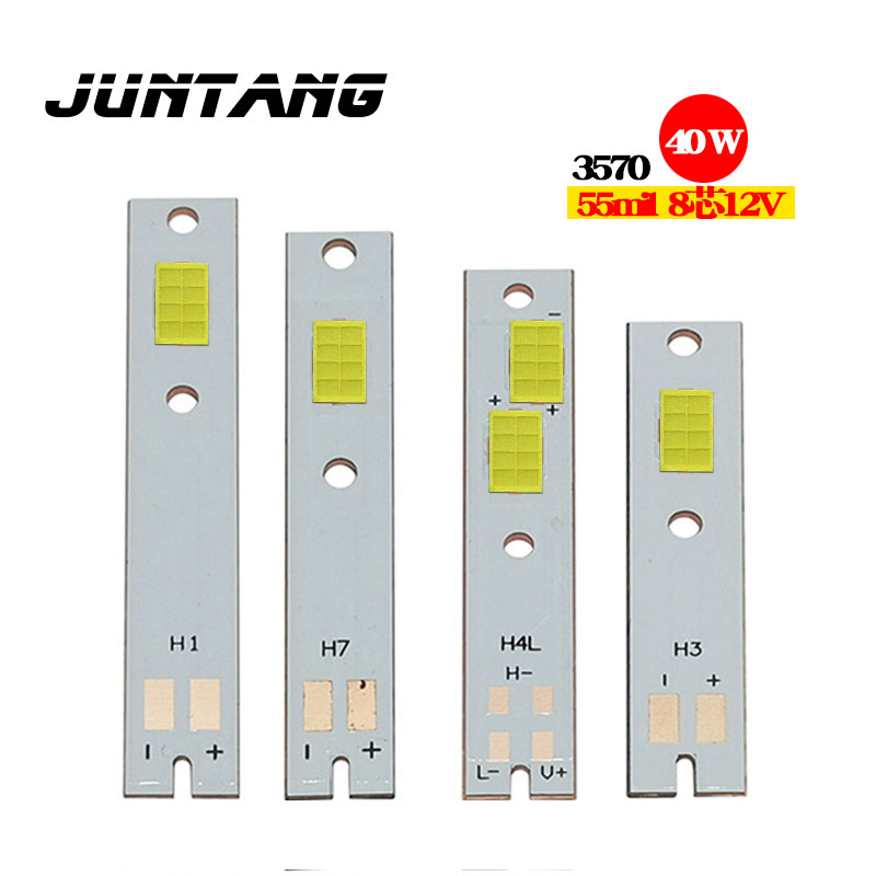 LED自動車ヘッドライト3570電球ハイライト3570 8芯12V LED 40W 3570芯9V 30W白色光|undefined
