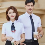 衬衫定制可秀印logo公司职员衬衫定做商务办公衬衣定制 派登服饰