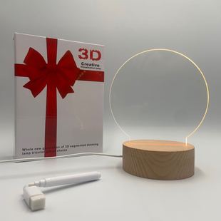 �羳3DСҹ���YƷ ��ľLED�Շ��� ���Ҕ[��ins��ͨ�߲����԰�̨��