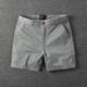 Summer New Cotton Quarterly Pants Men's Casual Slim-fit Straight Tooling Shorts Micro-stretch Trimple Pants Beach Pants