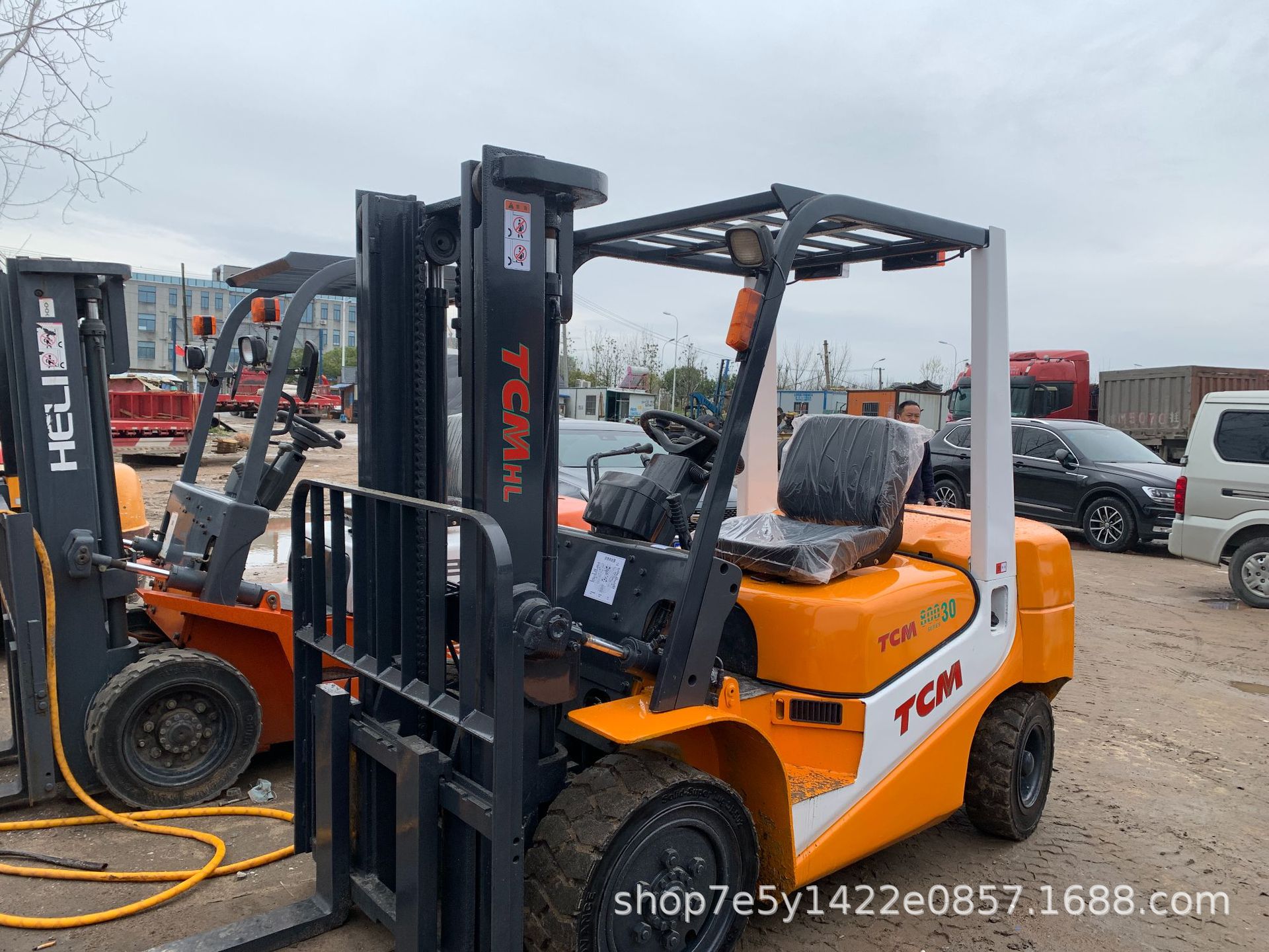 二手合力3吨3.5吨三节两节3 4 4.5米2吨杭州个人转让柴油电动叉车