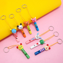 木质卡通口哨 新款哨子迷你奏乐器 人物造型儿童木制玩具厂家批发