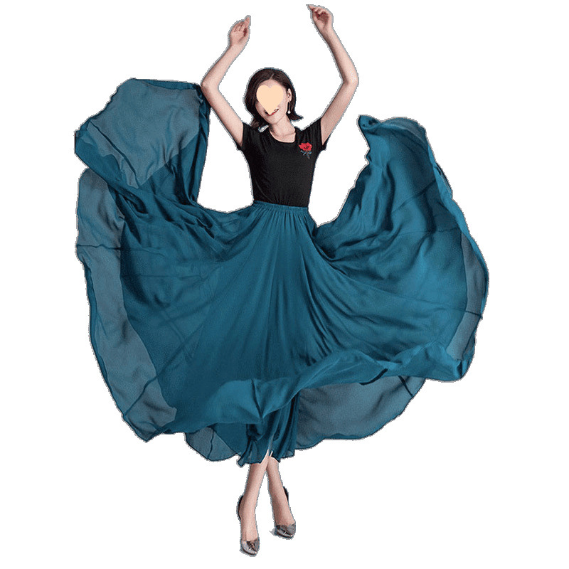 Double -layer chiffon 720 degrees large double -body double -layer…