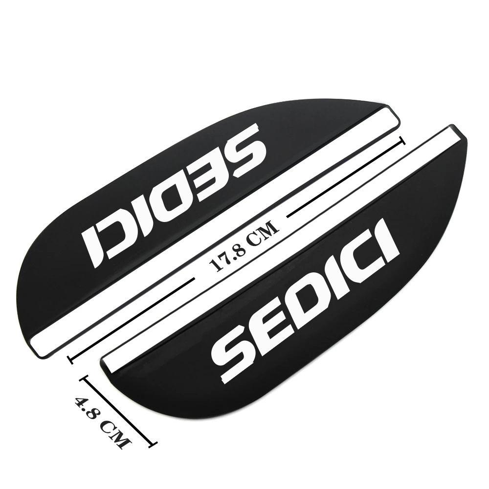 Rearview mirror rainproof sticker – Fiat for 500C X - fiat-20-sedici