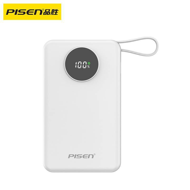 Pinsheng パワーバンク 10000 mAh ミニポータブル内蔵ケーブル 3C 認定モバイル電源ギフト急速充電|undefined