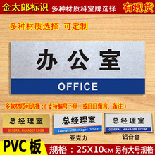 公司科室牌铝合金亚克力办公室门牌指示教室学校企业部门标识禁止