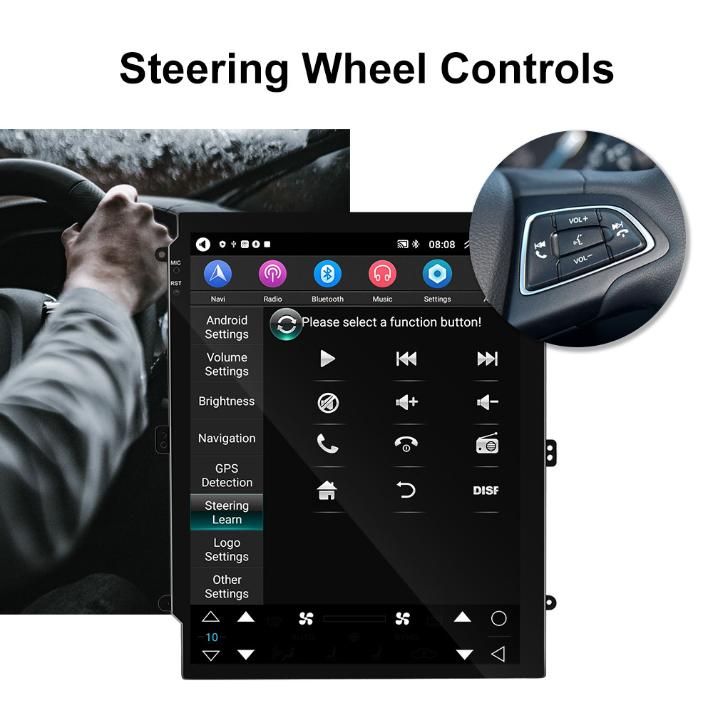 9.7inch Vertical Screen Car Android Navigator Wireless Carplay Wifi Network Gps Real-Time Navigation All-In-One Machine