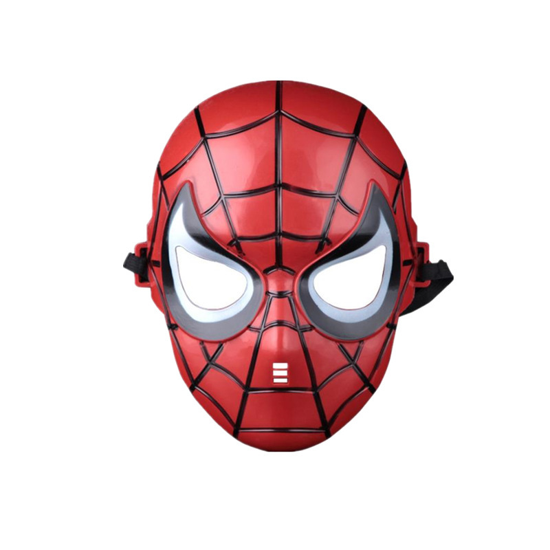 子供のスーパーヒーロースパイダーマンマスクハルク発光マスクアメリカンチームシールドトール斧ゲームおもちゃ|undefined