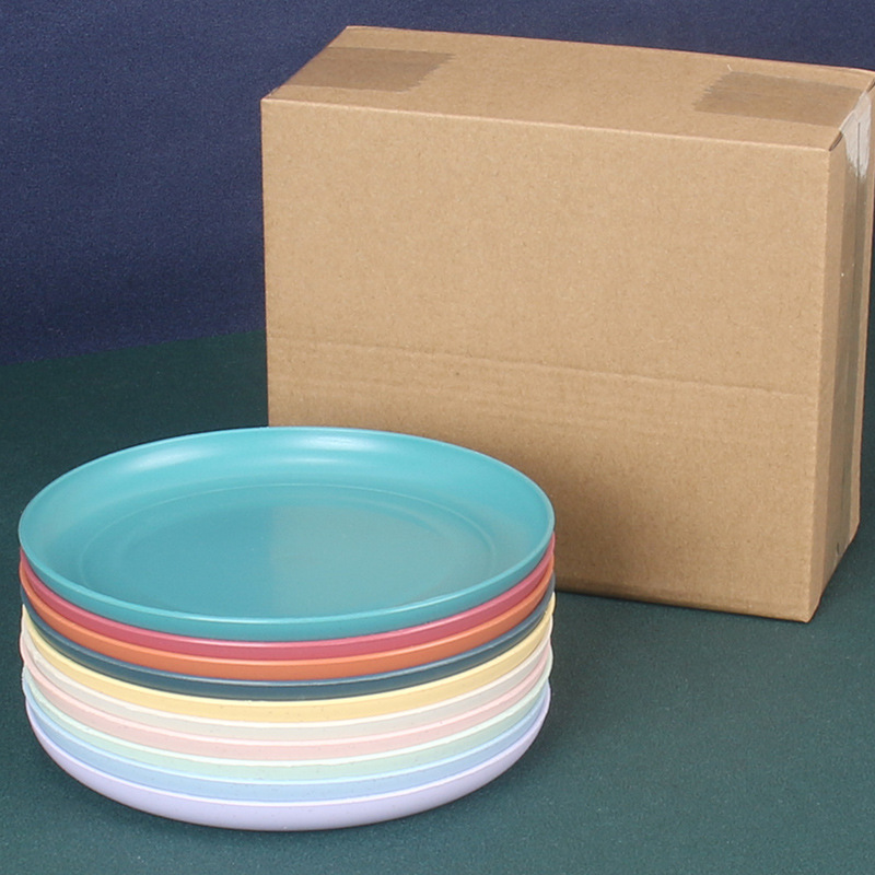 15cm plato de hueso 10 piezas paja de trigo pastel hogar plato de caramelo restaurante plato redondo fruta placa dumpling