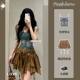 suit Women's 2024 Summer New Sweet and Hot Style Denim Camisole Top High Waist Slimming Skirt Two-Piece Set
