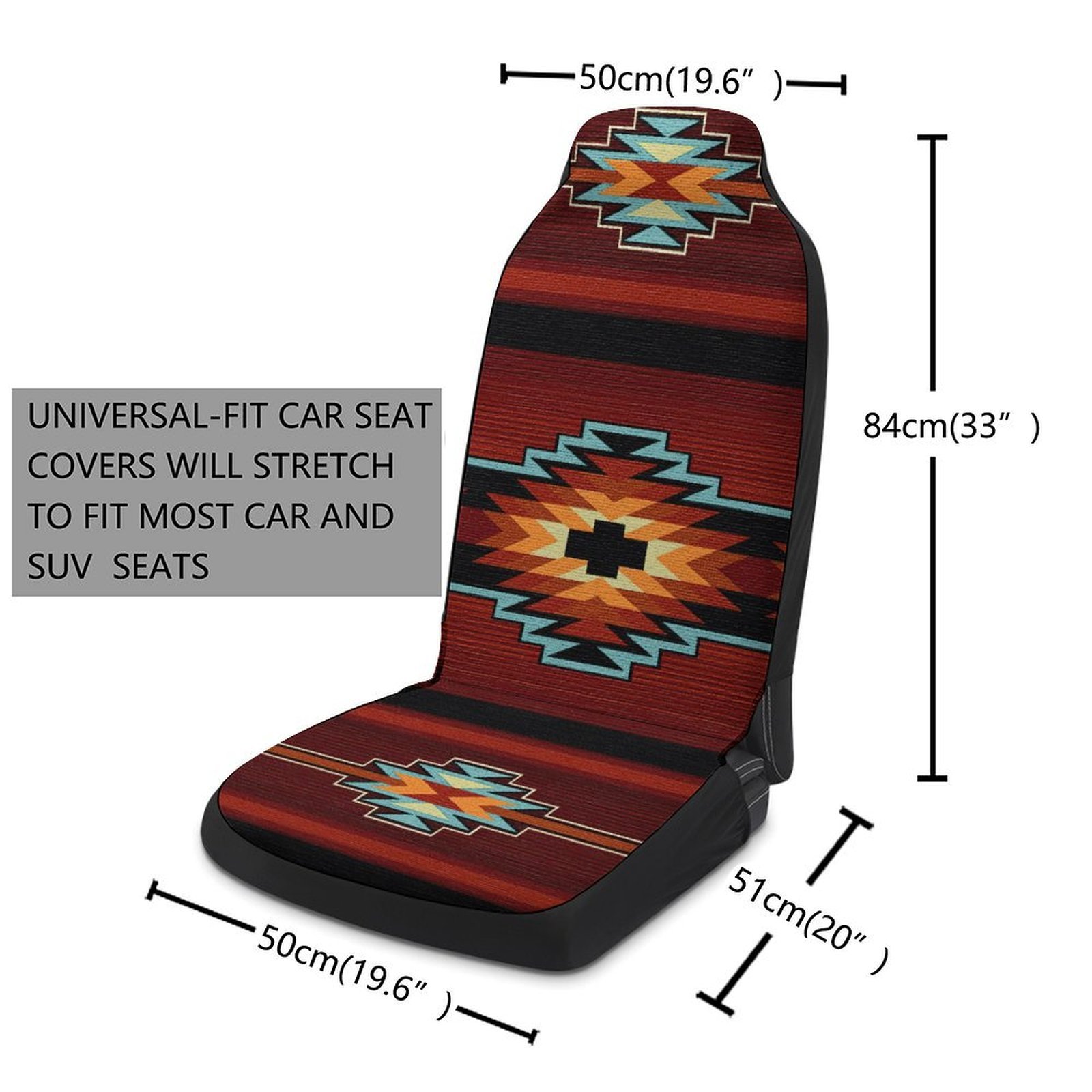 Cross-Border Retro Bohemian Style Universal Car Seat Covers