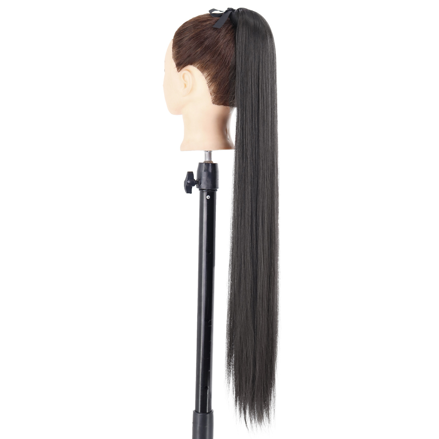 85CM correa de cola de caballo fibra química peluca damas 34 pulgadas extensiones de cabello recto