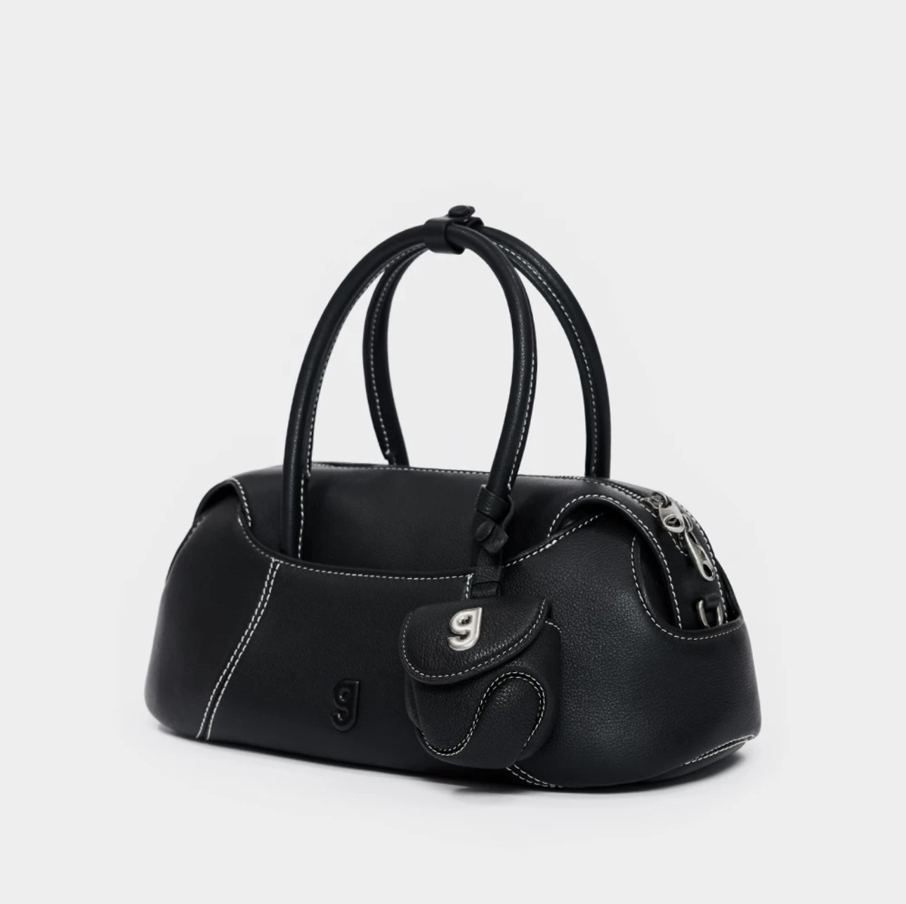 Medium black + black headphone bag