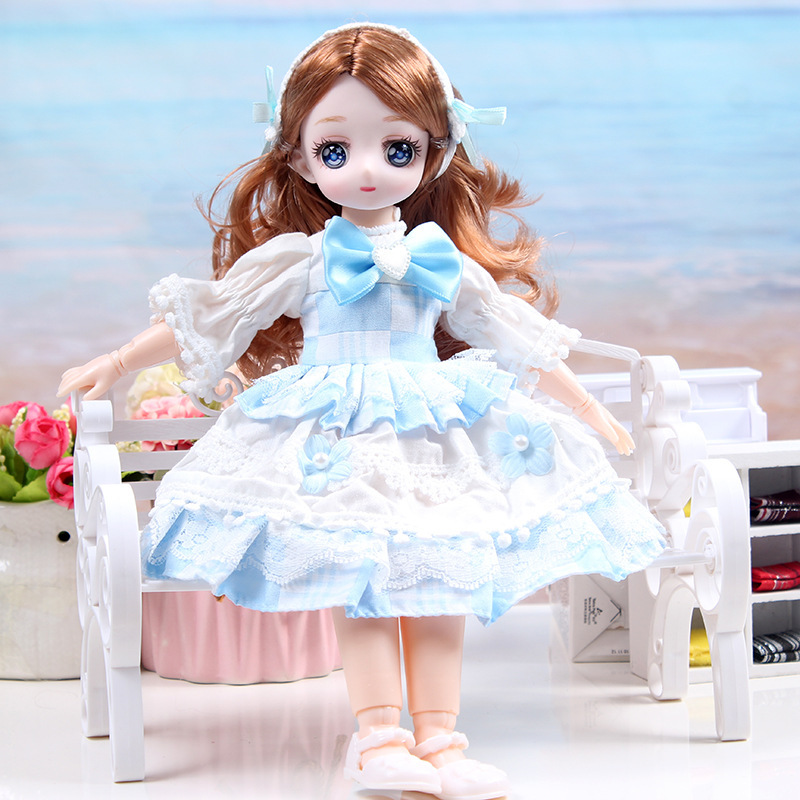 Prinses pop cadeauset voor verjaardag met 3d echte ogen_voghion.com