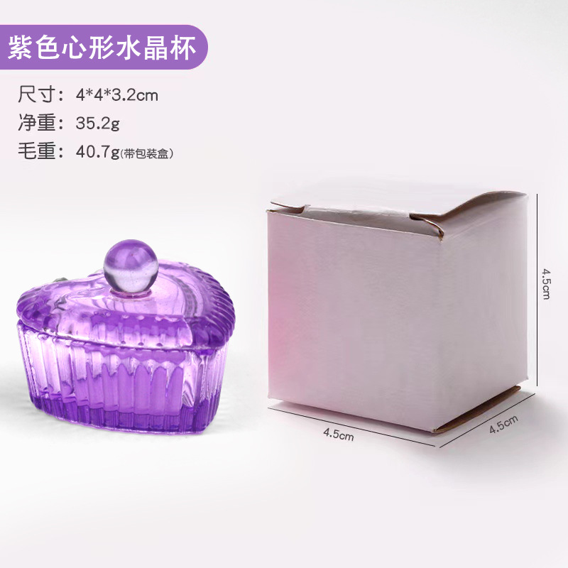 Mejor venta nueva taza de cristal Rosa arte de uñas de cristal taza de cristal con tapa de color plateado taza de cristal de color