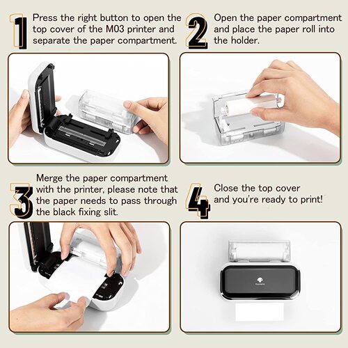 Phomemo 80mm M03 printer general consumables self-adhesive printing paper thermal card stock paper