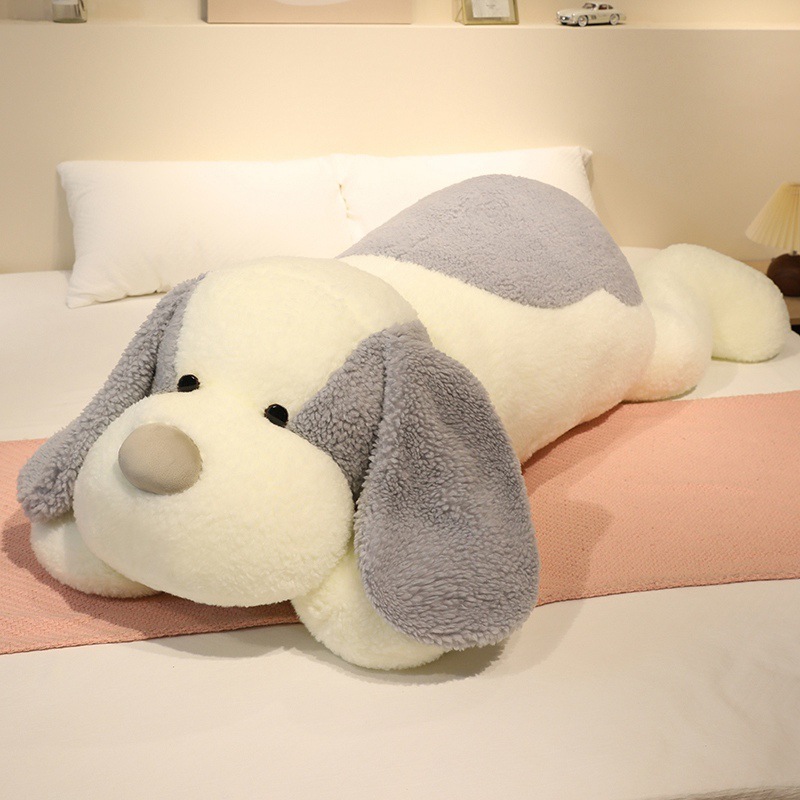 Perro dormido, peluche, animales al por mayor, juguetes lindos, almohada de peluche, almohada de peluche, cama de perros, niñas