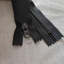 YKK5号尼龙杏仁片反装闭尾拉链黑色鞋靴拉链口袋拉链裤子门襟拉链