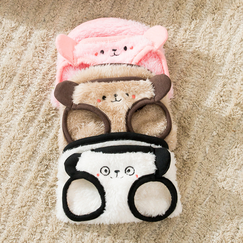 Nuevo Otoño e Invierno estilo coreano de dibujos animados Oso de tracción Chaleco de dos piernas ropa de terciopelo pequeño perro mascota primavera ropa de gato