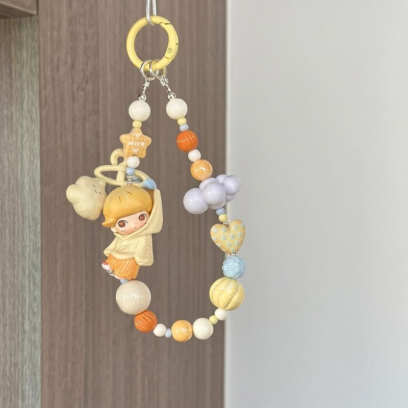 Cartoon Fantasy Boy Doll Pendant Keychain DIY Keyring Wholesale