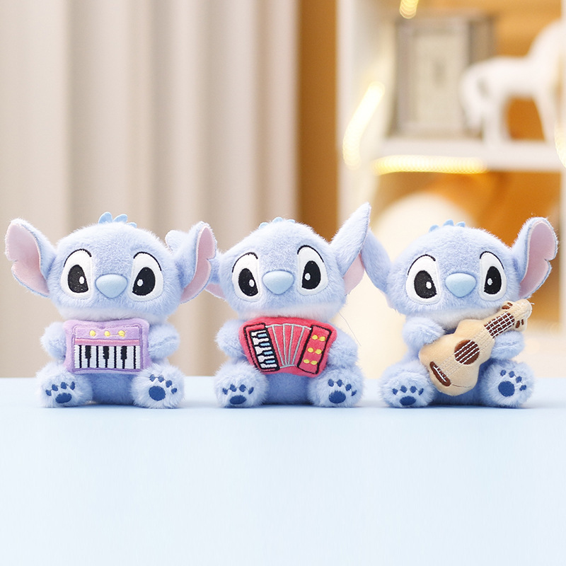 新しいぬいぐるみスポーツスティッチ人形バスケットボール音楽スティッチ人形バッグペンダント人形ペンダント|undefined